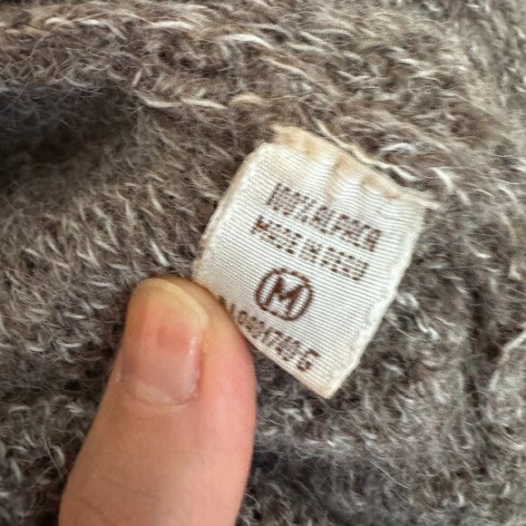 100% Alpaca Cropped Bolero/Cardigan (Peruvian Connection) Size Med - Picture 5 of 8